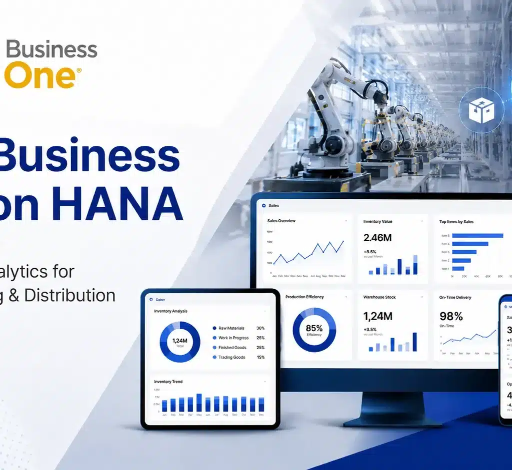 SAP Business One on HANA: Real-Time Analytics for Manufacturing & Distribution